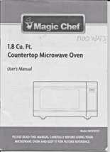 Magic Chef  1.8 Cu. Ft. Microwave Manual Used - €12,65 EUR