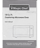 Magic Chef  1.8 Cu. Ft. Microwave Manual Used - $269.93 MXN