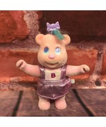 Vintage Tyco Bitsy Bear Wind Up Pink Flocked Bear Blue Hair Purple Dress... - $13.70 CAD
