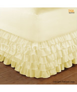 New Egyptian Cotton Multi Ruffle Bed Skirt - choose Size, Color &amp; Drop l... - $79.99