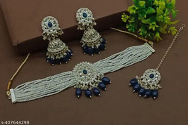 Latest Kundan Traditional Gold Plated Jewelry Set Wedding Bridal Jewelry Set db - £7.77 GBP