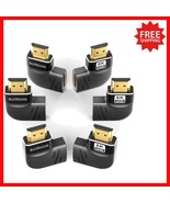 Durable 6-Pack 90 &amp; 270 Degree HDMI Connectors – 8K Support &amp; Lifetime - $807.46 MXN