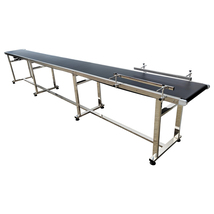 177*15.7inch Stainless Steel PVC Belt Conveyor with Double Guardrail 110... - $2,065.00