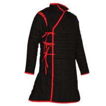 Mittelalterlich Gambeson Langärmelig Baumwolle Stoff Dick Gepolstert Schutz Larp - £76.36 GBP+