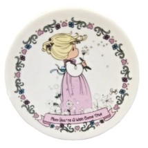 Precious Moments 4&quot; Mini Plate Magnet Mom You&#39;re A Wish Come True 1994 - $11.30