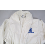 RITZ CARLTON Vintage 100% Cotton White Terry Bathrobe Satin Braided Trim... - £112.46 GBP