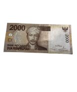 2016 Old Indonesia Paper Money Currency 2000 Rupiah  VF - $2.87