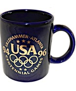 USA Olympics Centennial Games Lillehammer 94 Atlanta 96 Cobalt Blue Coff... - £22.29 GBP