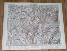 1932 Original Vintage Map Of Eastern France Bourgogne FRANCHE-COMTE - £14.08 GBP
