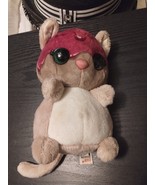 Nicidoos Plush Brown Mouse Cat Shiny Ears Sparkly Green Eyes 2014 - $20.20 CAD