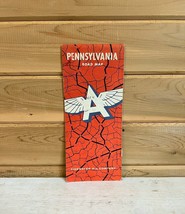 Vintage Flying A Road Map 1956 Pennsylvania Tidewater Oil - £30.17 GBP