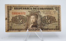 Colombia Banknote 50 cent 1953 P-345 circulated - £27.12 GBP