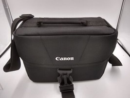 Canon Camera Lens Case Nylon Padded Black Shoulder Strap - £15.64 GBP
