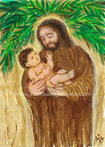 Joseph and the Child Jesus Art Print - £14.00 GBP+