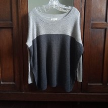 100% Cashmere WYATT Collection Sweater Slouchy Gray Pullover Long Sleeve... - £61.45 GBP