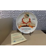 Christmas 1980 &quot;Checking His List&quot; Norman Rockwell Plate  - $18.00