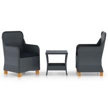  Garden Lounge Set Dark grey and black - $6,729.34 MXN
