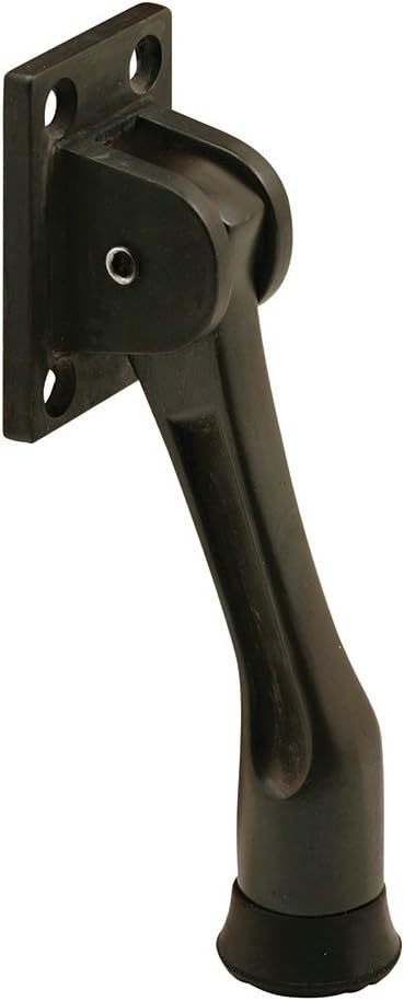 Prime-Line J 4538 Door Stop, Drop Down, 4 Hole, Hd Diecast, Bronze Finish. - $31.92