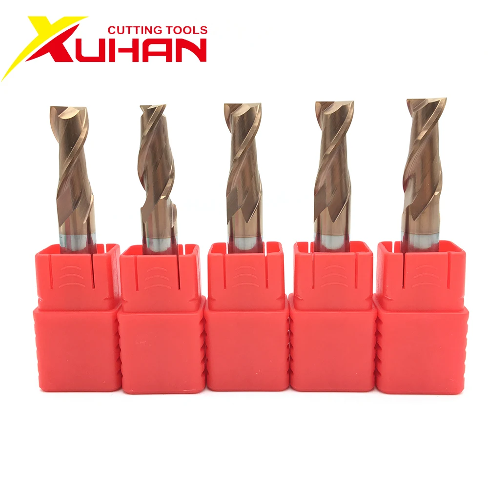 Xuhan HRC55 2flutes Milling Cutter Carbide end mill Alloy Coating Tungsten Steel - £132.87 GBP