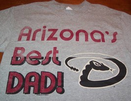 Vintage Arizona Diamondbacks Best Dad D-BACKS Mlb Baseball T-Shirt Medium New - £15.57 GBP
