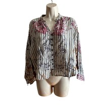 Pilcro Anthropologie 100% cotton boho look long sleeved blouse LP Retro - £13.53 GBP