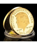 Donald Trump Gold Coin Plated Collectable Coin and Case - £19.04 GBP