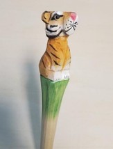 Tiger Wooden Pen Hand Carved Wood Ballpoint Hand Made Handcrafted V69 - £6.28 GBP