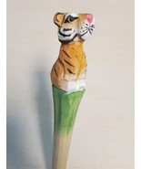 Tiger Wooden Pen Hand Carved Wood Ballpoint Hand Made Handcrafted V69 - £6.34 GBP