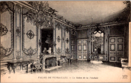 Postcard Palace of Versailles Salon de la Pendule Dated 1909 5.5 x 3.5 inches - £4.67 GBP