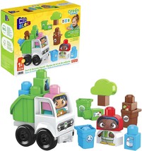 MEGA BLOKS Green Town Sort &amp; Recycle Squad Building Set Outer Box Packag... - $15.83