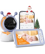 BOIFUN 1080P 5 Camera Baby Surveillance, 355°PTZ Baby Monitor with Camera. - £447.75 GBP