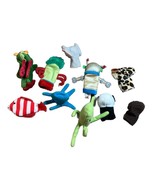 Finger Puppets Lot of 10 Animals Assorted Fish, Zoo Animals, Aliens Etc - $7.92