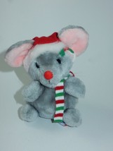 Dakin 1983 Christmas Holiday Santa Mouse 6&quot; Plush - £7.85 GBP
