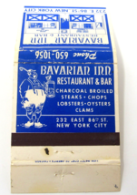 Bavarian Inn German Restaurant 86th St NYC Germany Vintage  Matchbook Cover - $14.84