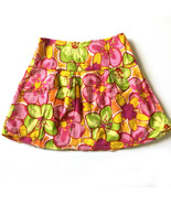 Vintage 90s The Childrens Place Girls Floral Skirt Size 10 Tropical Colors - $21.48