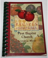 Vintage FIRST BAPTIST CHURCH Lexington Illinois 2002 COOKBOOK Recipes Food - $20.82 CAD