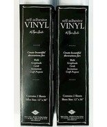 Paper Studio Self Adhesive Vinyl Sheets Adhesive Set Of 2 Boxes 12&quot; x 36... - $9.49