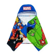 Marvel Avengers Boy&#39;s Superhero Hooded Cotton Bath Towel, 22&quot; X 51&quot; - $22.76