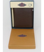 Royal Crest Men&#39;s Brown Tri-fold Cowhide Leather Wallet - $343.56 MXN
