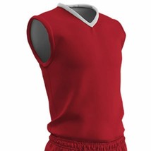 MNA-1119125 Champro Adult Clutch Basketball Jersey Scarlet White Small - $19.56
