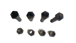 Heavy Hex Head Bolt with Nut 3-1/2&quot; Long Vintage Man Cave Decoration - $16.99