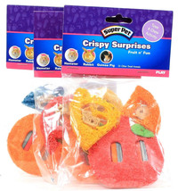 3 Packs Super Pet Crispy Surprises Fruit n&#39; Fun Small Animal Toss Chew A... - £8.78 GBP