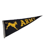 1950s Army Pennant West Point Donkey Black Yellow 27&quot; Felt Stitched - €29,76 EUR