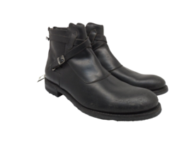 Frye Men&#39;s Mid-Cut Zip-Up Casual Ankle Boots D3488025 Black Leather Size 13M - £85.42 GBP