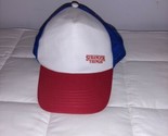 STRANGER THINGS Dustin Hat Red White Blue Trucker Cap 80s Adjustable Mesh - $11.99