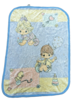 Precious Moments Baby Blanket Plush Fleece Boy Girl Balloon Duck Pastel ... - $43.56