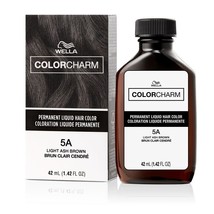 WELLA COLORCHARM PERMANENT LIQUID HAIR COLOR #5A - LIGHT ASH BROWN 1.42 ... - $129.23 MXN
