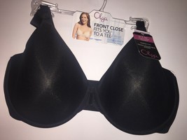 Olga To a Tee Front-Closure Black T-Shirt Bra Style GB2451A New w/Tags HTF  Item