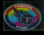 1999 Issue Tennessee Titans Football Oval Rainbow Glitter Foil Logo Sticker - £7.74 GBP