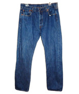 Levi's 501 Men's Original Fit Denim Jeans 36x34 (Actual 35x32 1/2) Button Fly - £21.90 GBP